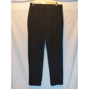Women's Size XL Black Straight Leg Textured Pants